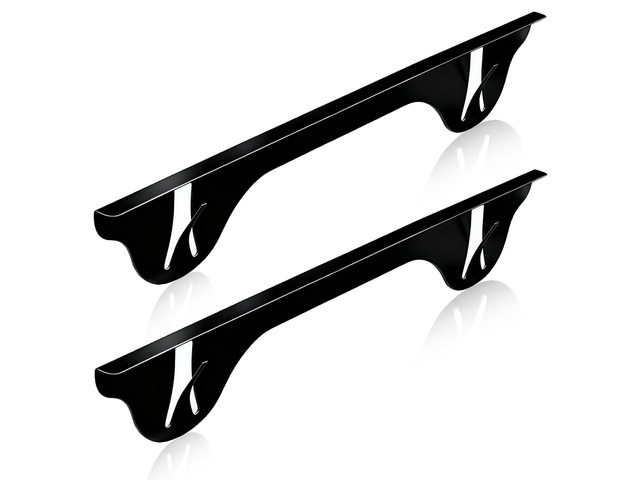 Upgrade 316 Stainless Steel Stove Gap Covers (2 Pack, 23.4, Black), Heat-Resistant Stove Gap Filler for Kitchen Counter and Stovetop, Range Trim...