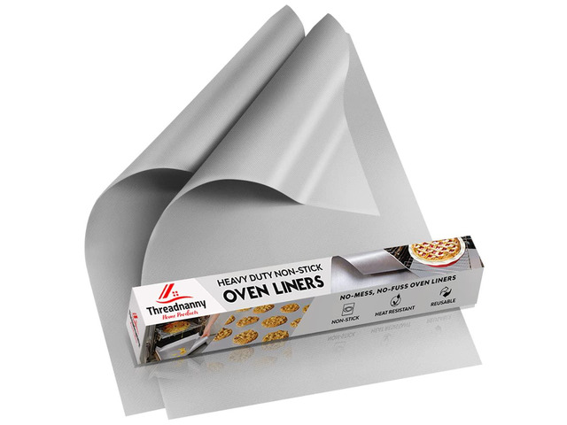 Oven Liners for Bottom of Oven - 17'x 25' Large Heavy Duty Non-Stick 2 Pack Resistant to 500°F, BPA & PFOA Free, Reusable, Fits Electric, Gas,...