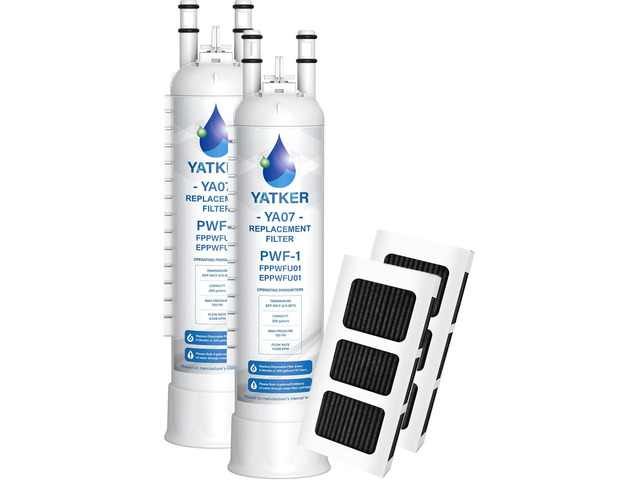 FPPWFU01 & PAULTRA2 Water & Air Filter replacement Combo (2+2 Pack) Compatible with Frigidaire FPPWFU01, PurePour PWF-1, EPPWF01 and PureAir...