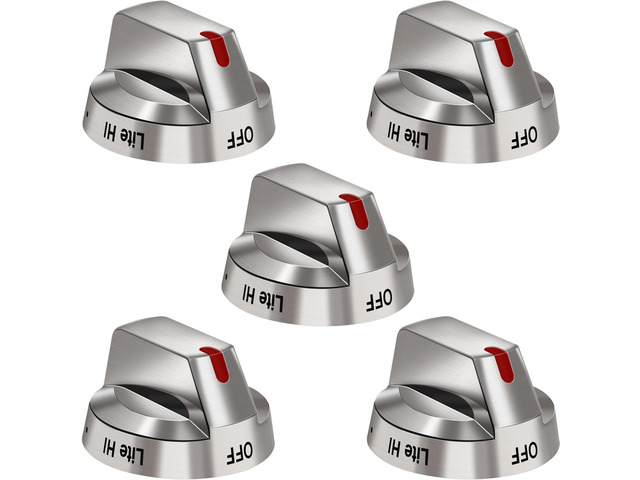 DG64-00473A Gas Stove Control Knob Replacement Compatible with Samsung 5pcs Gas Stove Knob Replaces Nx58h5600ss Nx58f5700ws Nx58h5650ws...