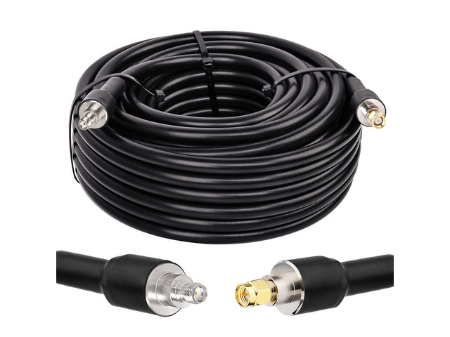 SMA Extension Cable SMA Male to SMA Female Low Loss KMR400 SMA Coax Cable for 3G 4G LTE, 5G Modems/Routers, Ham, ADS-B, SDR Equipment50FT