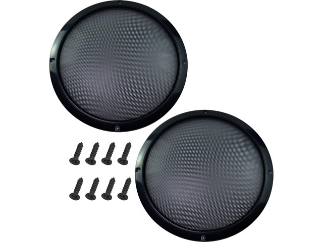 2 Pcs 10 Inch Metal Mesh Speaker Grills Covers Subwoofer Grill Protective Case with Mounting Screws for Home Audio Car Speaker (Black)