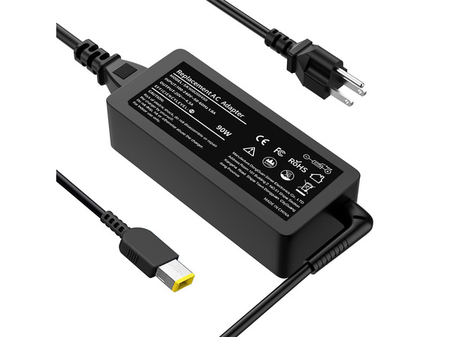 New 90W/65W USB Tip AC Adapter Compatible with Lenovo Thinkpad X1 T460 T470 T450 T430 T440 T440P T540P 440S T460S T560 E560 E550 E440 IdeaPad Z510...