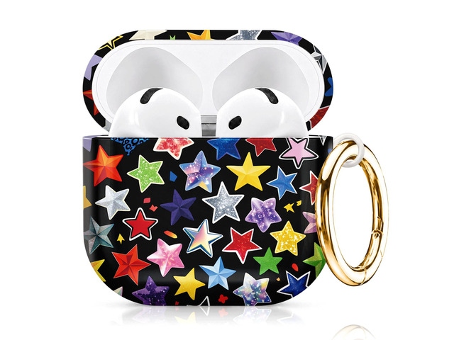 Compatiable with AirPod 4 Protective Case 2024, Soft Protective Case with Keychain for Women,Cute& Sleek Design Shockproof Charging Case Cover for...