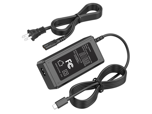 USB-C Charger Replacement Fit for Lepow Portable Monitor Z1 for InnoView Power Cord AC Adapter for KYY for ViewSonic for Arzopa for QQH for...