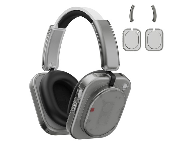 for Nothing Headphone (1) Shell Cover Protector, TPU Ear Cup Cover and PC Headband Compatible with Nothing Headphone (1),Anti-Scratch Ear Cap...