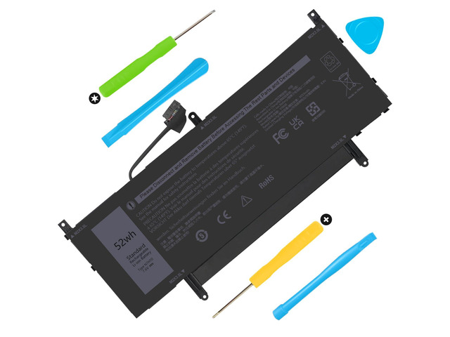 N7HT0 Laptop Battery Replacement for Dell Latitude 9510 9520 / Latitude 9520 2-in-1 P94F P95F P95F001 P94F001 TVKGH V5K68 N2NLL 08NFC7 N2NLL N7HTO...