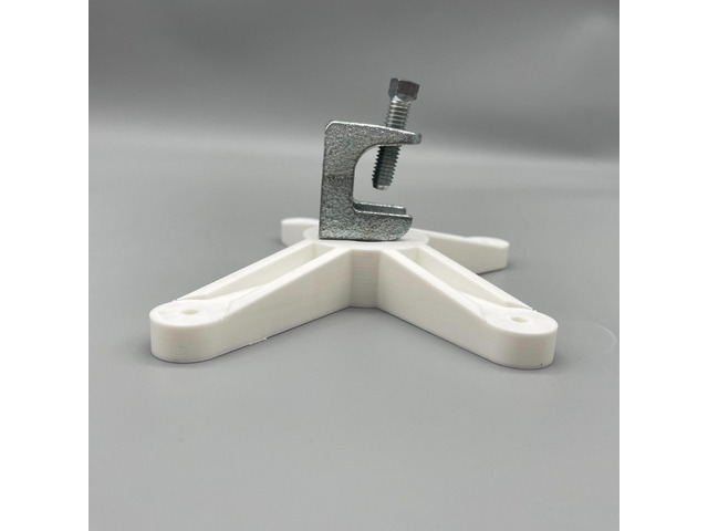 Beam Clamp Mount for Ubiquiti UniFi AP (UAP-AC-PRO, U6+, U6-Ent, U6-LR) - Easy Install for Warehouse Trusses