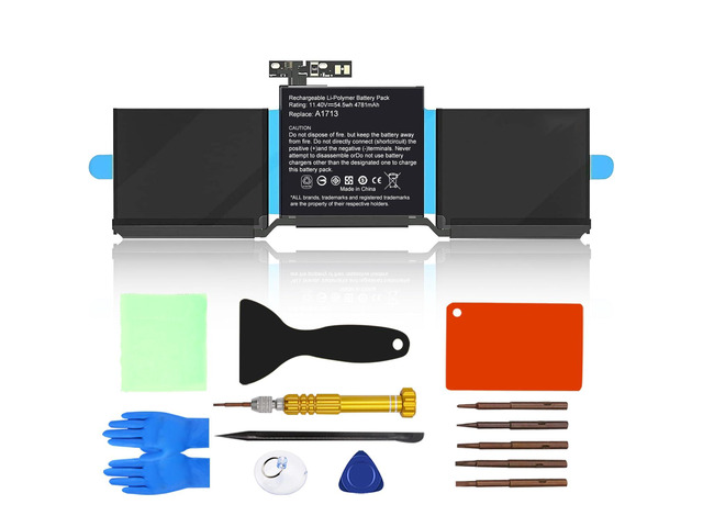 A1713 Battery Replacement for MacBook Pro A1708(2016,2017) A2159(2019) A2289(2020) A2338(2020,2022) 13-inch A2171/A1713 Battery