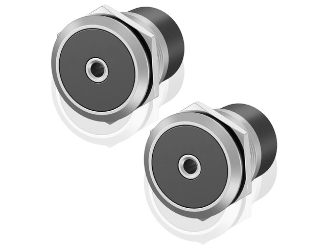 3.5mm TRS Panel Mount Stereo Audio Adapter, 3.5mm 1/8 inch TRS Female to Female Screw Panel Mount Headphone Adapter for Extension Smartphones...