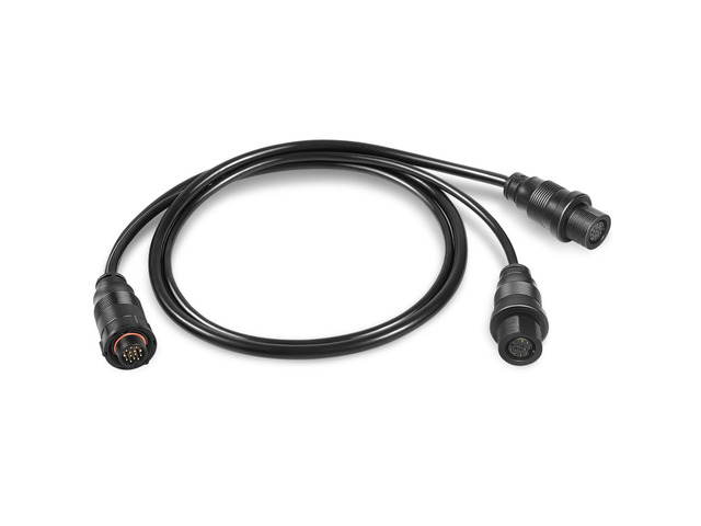 720111-1 14 M ID SIDB Y Splitter Cable for Humminbird - Compatible with SOLIX & APEX Fish Finders, Side Imaging & 2D Sonar Connection
