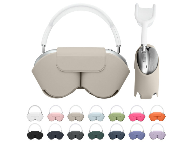 Cover for Apple AirPods Max/AirPods Max 2 Case - Sleep Mode Compatibility - Polyester Case for Headphones - Light Grey