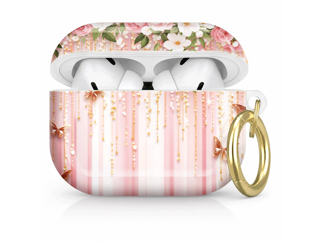 Compatible with AirPod Pro 2nd/1st Generation Case Cover with Key Chain,Full Protective Shockproof Wireless Headphone Case for Airpod Pro...