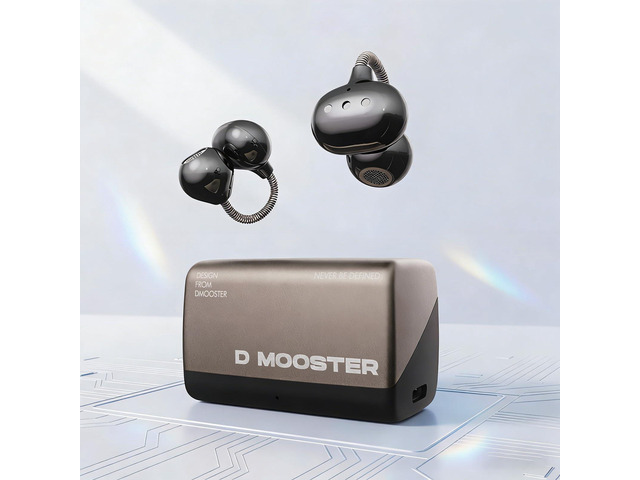 Dmooster D95 Open Ear Clip-On Bluetooth 6.0 Headphones, Sport Earbuds Wireless Headphones,Immersive Sound,Creative Design Clip-on Open Ear...