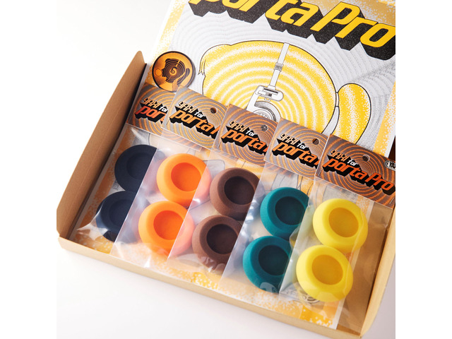 EARPADS for Koss PORTAPRO 5Pairs+Pouch ((BK+OG+BRN+Green+YE))