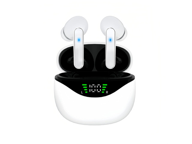 Wireless Earbuds Digital Pro 4, Bluetooth 5.4 Headphones, Hi-Fi Stereo Sound, Long Battery Life, Hands-Free Calling, Dual LED Display, USB-C...