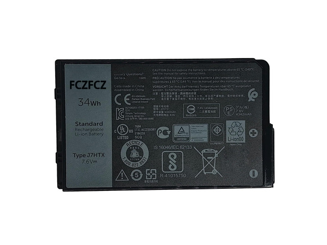 J7HTX Battery 34Wh 4342mAh 02JT7D 7XNTR FH8RW J82G5 7.6V 4-Cell Replacement for Dell Latitude 7202 7212 Rugged Extreme / Latitude 7220 Rugged...