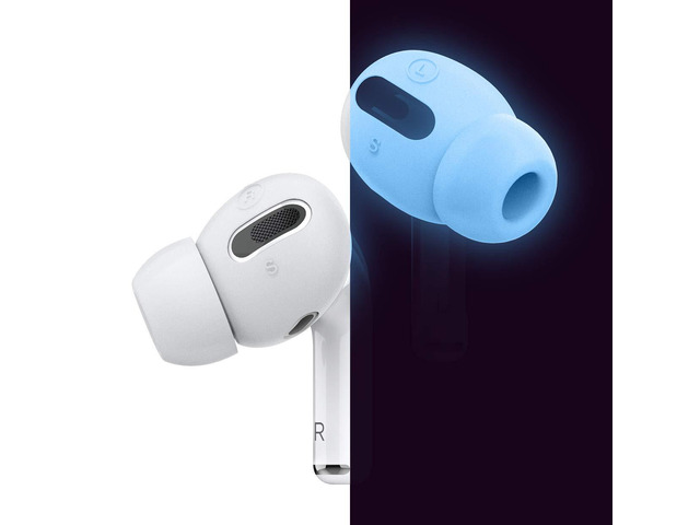 AirPods Pro Ear Tips with Integrated Earbuds Cover for AirPods Pro Fit in The Case, Anti-Slip [6 Pairs] [3 Sizes: Large + Medium + Small] [US...