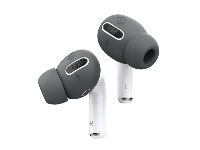 AirPods Pro Ear Tips with Integrated Earbuds Cover for AirPods Pro Fit in The Case, Anti-Slip [6 Pairs] [3 Sizes: Large + Medium + Small] [US...