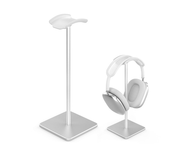 Headphone Stand for Desk - Headset Stand (White) headphone holder with Aluminum Hanger, headphone holder for AirPods Max, Sony, Bose, Beats and More