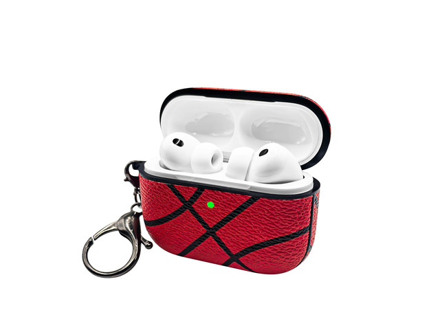 for Airpods pro 3 Case Cover,Shockproof Case Cover for Earphone Airpods pro 3 with Keychain Front LED Visible (Basketball)