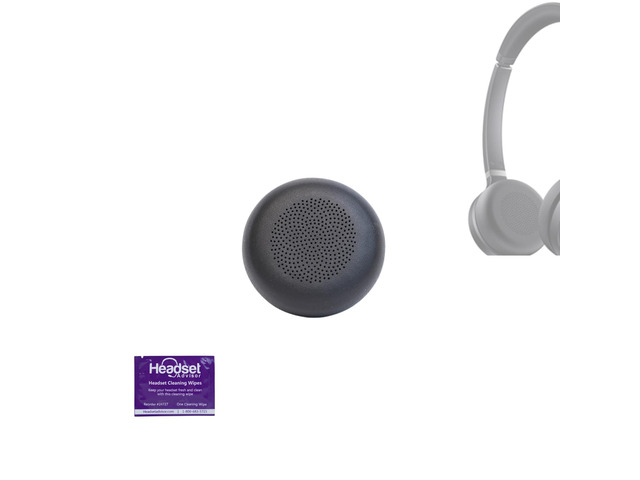 Updated Earpad Cushion for Yealink WH62, WH66, UH36 and YHS36, 1 Pack with Wipe