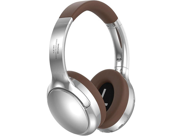 Metal Bluetooth 5.3 Headphones Over-Ear, High Res Audio Foldable Lightweight Wireless Headphones with Microphone, Comfortable Protein Ear Pads, 15H...