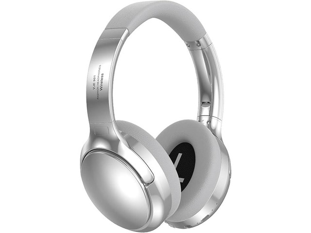 Metal Bluetooth 5.3 Headphones Over-Ear, High Res Audio Foldable Lightweight Wireless Headphones with Microphone, Comfortable Protein Ear Pads, 15H...