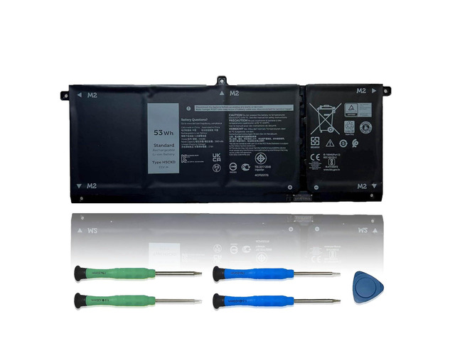 H5CKD Laptop Battery, 15V 53Wh 3360mAh Compatible with Dell Vostro 5300 5401 5501 Latitude 3410 3510 Inspiron 5300 5401 5408 5501 5508 5400 7405...