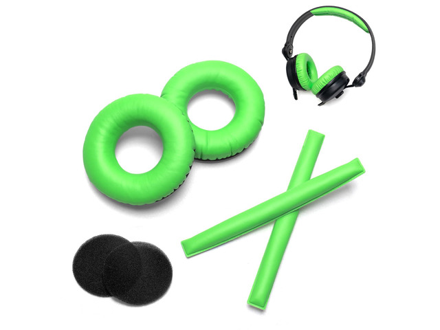 Green Replacement Ear Pads Foam Cushion Headband Compatible with Sennheiser HD25 HD 25 HD 25-1 HD25-1ii HD25SP HMD25 HME25 HMEC25 Headphones
