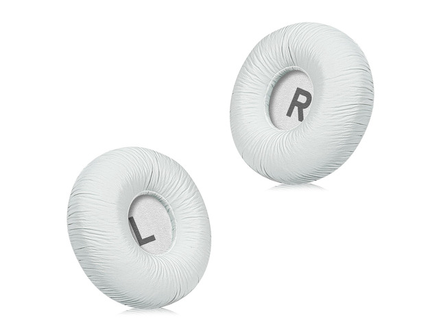 Replacement Ear Pads for JBL Tune 600BTNC/660NC/T600BT/670NC - Protein Leather (Textured PU Leather) with Memory Foam - White