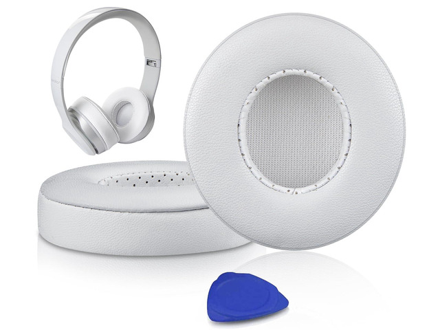 Lambskin Earpads Cushions Replacement for Beats Solo 2 & Solo 3 Wireless On-Ear Headphones, Solo2 Solo3 Ear Pads with High-Density Foam, Added...