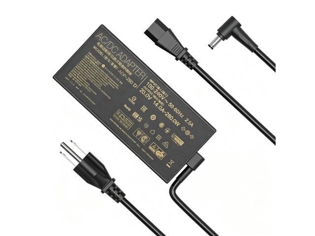 280W Laptop Charger with Asus ROG Strix G18 G17 G16 G15 Scar 15 17 For Asus TUF A16 Flow X16