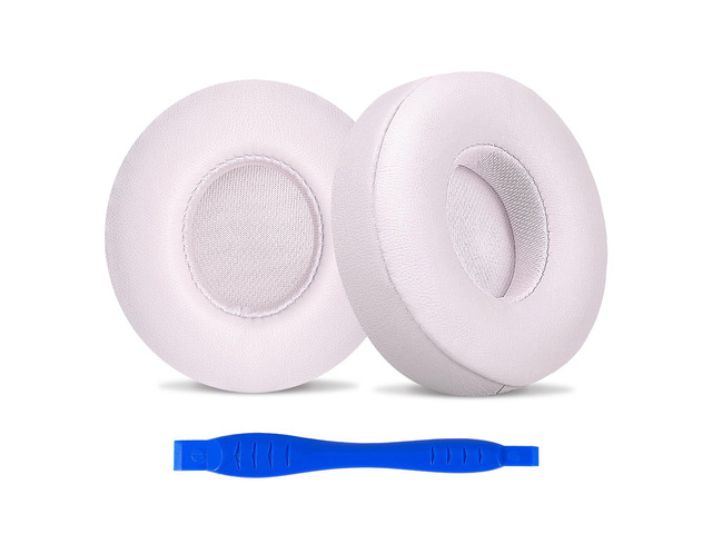 Replacement Ear Pads for Beats Solo 4 Wireless Headphones-Cloud Pink Soft Protein Leather Memory Foam Ear Cushions with Strong Adhesive Backing,...
