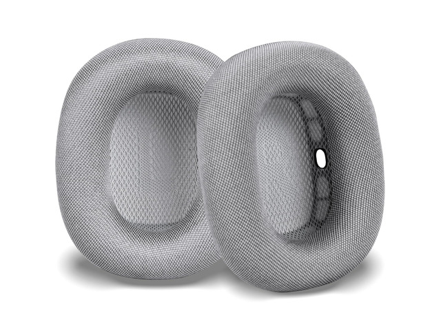 Ear Cushions Earpads for AirPods Max 1 & 2, Silver Upgraded Super Magnetic Snap, Mesh Fabric, Simple Quick Install, Noise Isolation, Enhanced...