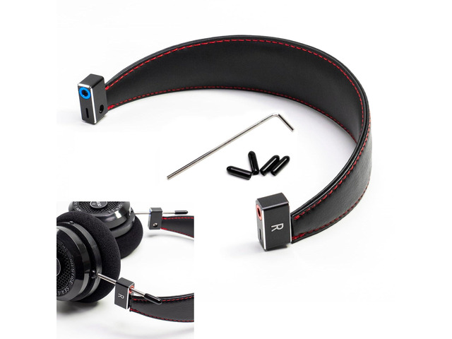 Aluminum Alloy Removable Headband with Top Head Steel Beam Synthetic Leather Compatible with Grado SR60 SR80 SR125 SR225 SR325 PS500 GS1000 PS100...