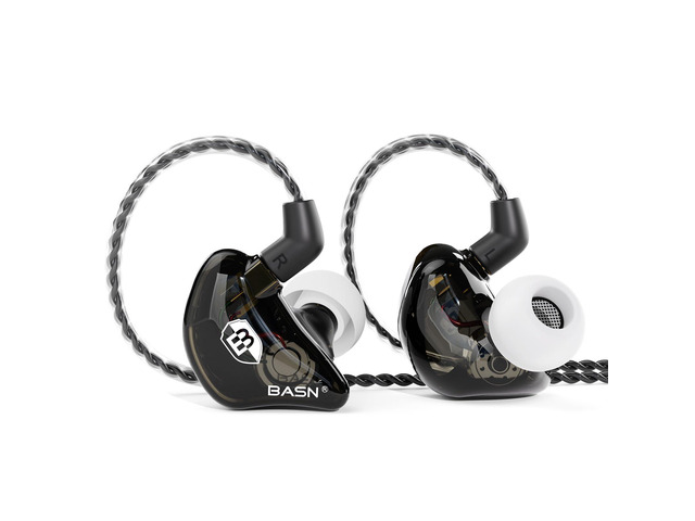 Bsinger BC100 in Ear Monitor Headphones Universal Fit Noise Isolating IEM Earphones for Musicians Singers Studio Audiophiles (Black)