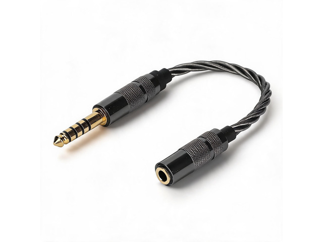 Zopsc Silver Plated Audio Adapter Cable 4.4mm Balanced Male to 3.5mm Stereo Female Adapter Headphone Cable for NWZX507 DMPZ1 NWZX300A NWWM1Z