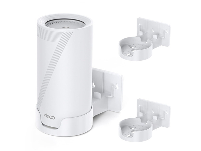 Wall Mount Kit for TP-Link Deco BE75/BE85/BE95 WiFi 7 Mesh System Space-Saving Bracket with Cable & Power Adapter Storage, Secure & Stylish Design...