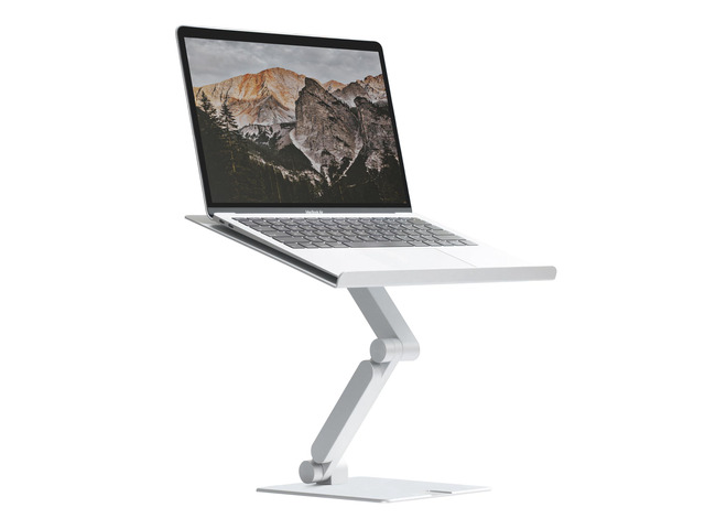 Tall Desktop Stand for Laptop, Raise Up to 14 for Heavy Workstations and Gaming Laptops, Manual Gear-Locked Stable Riser for 13'17' Laptops...