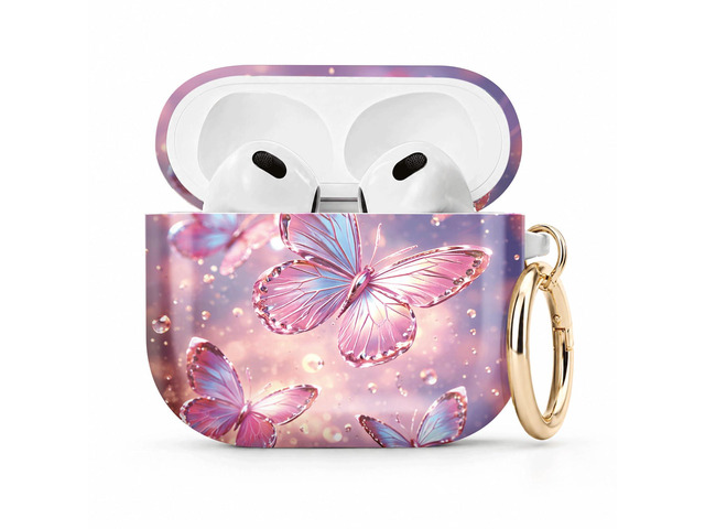 Compatible with Airpod 4 Case,TPU Cute Pattern Protective, Shockproof Anti Scratch Case with Keychain Ring, Supports Wireless Charging(Colorful...