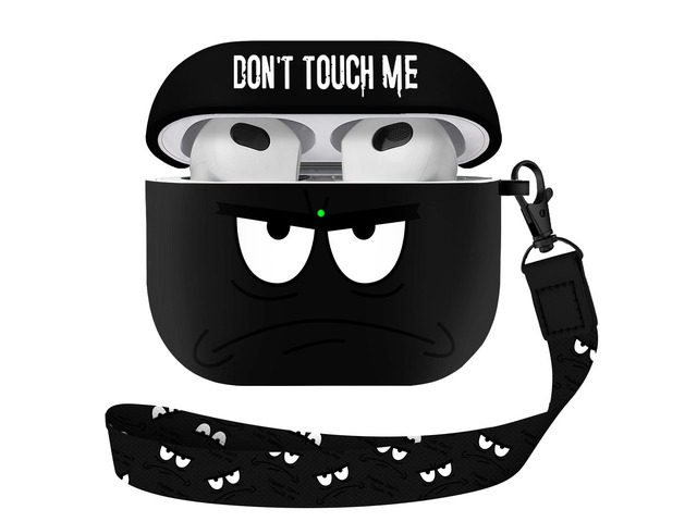 for Airpods 3rd Generation Case,Don't Touch Me Cool Cover with Lanyard Big Eyes Cute Cartoon for Airpods 3rd Generation Case,Soft Shockproof Cover...