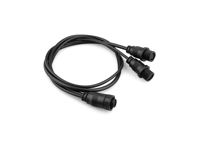 720111-1 14 M ID SIDB Y Splitter Cable Fit for Humminbird SOLIX APEX XPLORE Fish Finders All Models, Side Imaging 2D Sonar Connection, 30 Inch Y Cable