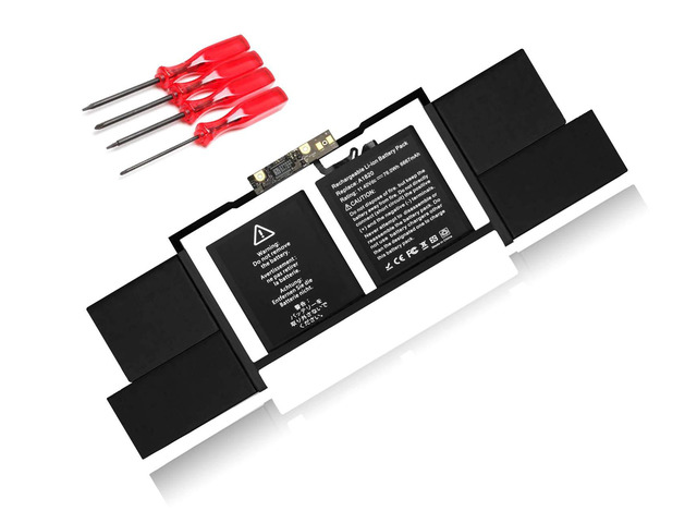 A1820 Battery Replacement Compatible with Apple MacBook Pro 15-inch A1707 2016 2017 (EMC 3072 3162) 11.4V 76Wh 6600mAh Li-ion
