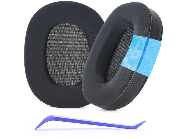 Cooling-Gel Earpads for Sony WH-1000XM6 Headphone (Black) Cooling-Gel Replacement Ear Cushions for WH-1000XM6,Ear Pads Cushions with Ice Silk Fabric