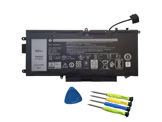 K5XWW Battery Replacement for Dell Latitude 7389 Latitude 7390 Latitude 12 5000 5289 2-in-1 L3180 E5289 P29S001 P29S002 Series Laptop 451-BBZC...
