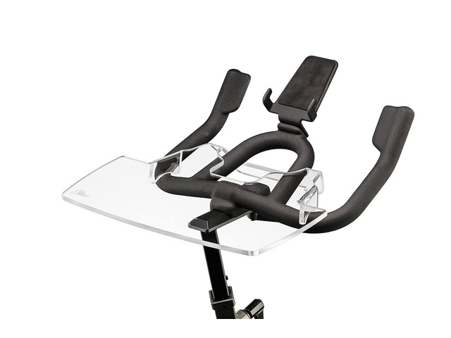 The Tray for Schwinn IC4 & Bowflex C6 Bikes, Made in USA Premium acrylic desk tray holds laptop, tablet, phone and books; compatible with both...