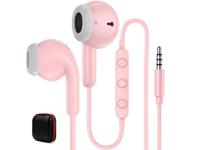 Wired Earbuds Headphones for Chromebook ThinkPad Laptops,3.5mm Plug Noise Cancelling Ear Buds with Microphone,3,5mm Jack Earphones for Kindle...