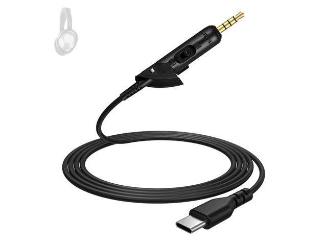 USB C Replacement Audio Cable for Bose QuietComfort 15, QC 15, QC 2 Headphone for iPhone 17 16 15, Laptop, Headphone Extension Cable (6 FT, 1.8M)