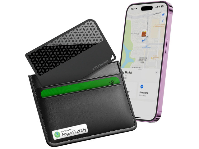 Ultra-Thin Wallet Tracker Card [Apple MFi Certified] Air Tag Card-Style Works with Apple Find My Tracking Your Passport/Luggage/Purse, Preventing...